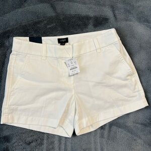 J. Crew White Bermudas Lightweight and Tailored